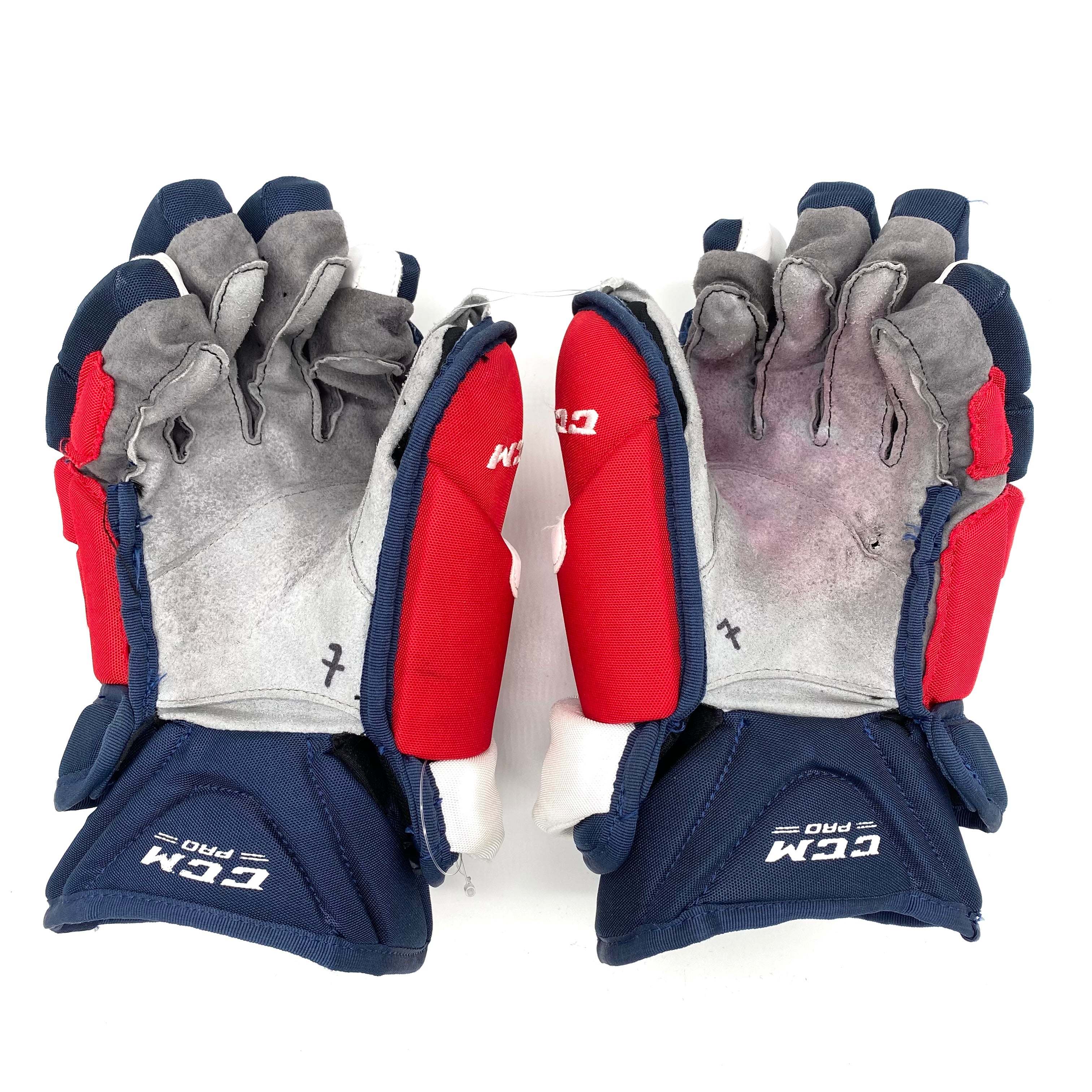 CCM HG12 - Used NHL Pro Stock Glove - Washington Capitals - Nic Dowd (Navy/Red/White)